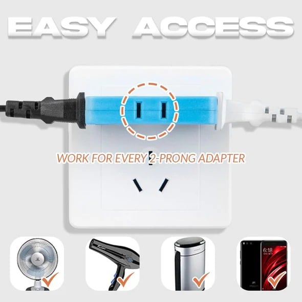 (🔥2024Last Day Promotion - 49% off)2024-180 Degrees Rotatable Socket Converter
