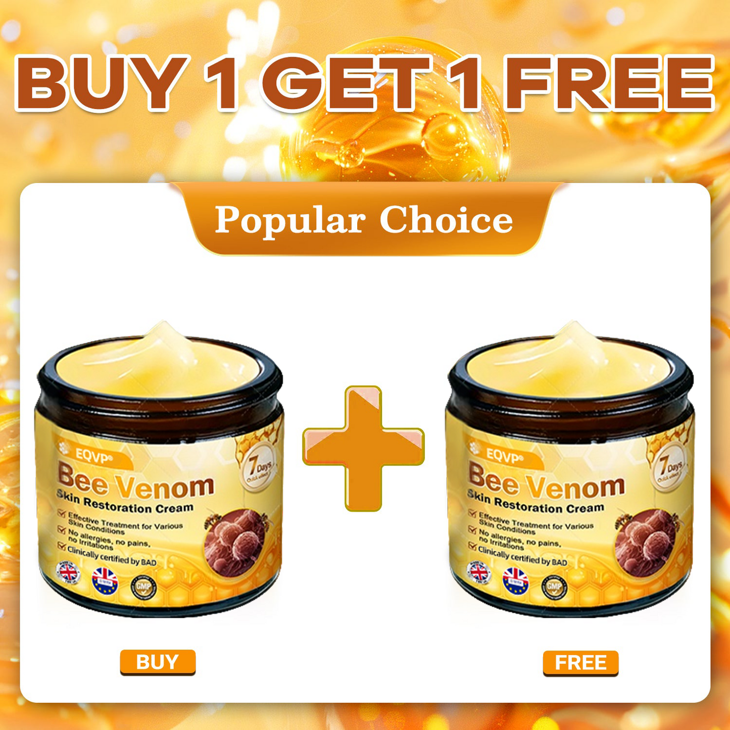 𝑶𝒇𝒇𝒊𝒄𝒊𝒂𝒍 𝑺𝒕𝒐𝒓𝒆✅ EQVP® 𝘽𝙀𝙀 𝙑𝙀𝙉𝙊𝙈 𝑺𝒌𝒊𝒏 𝑹𝒆𝒔𝒕𝒐𝒓𝒂𝒕𝒊𝒐𝒏 𝑪𝒓𝒆𝒂𝒎 –👩🏻‍⚕️ Anti-aging,Hydrating, Skin Repair, Even Tone, Acne and Dark Spot Treatment, Wart and Mole Removal, Psoriasis Relief