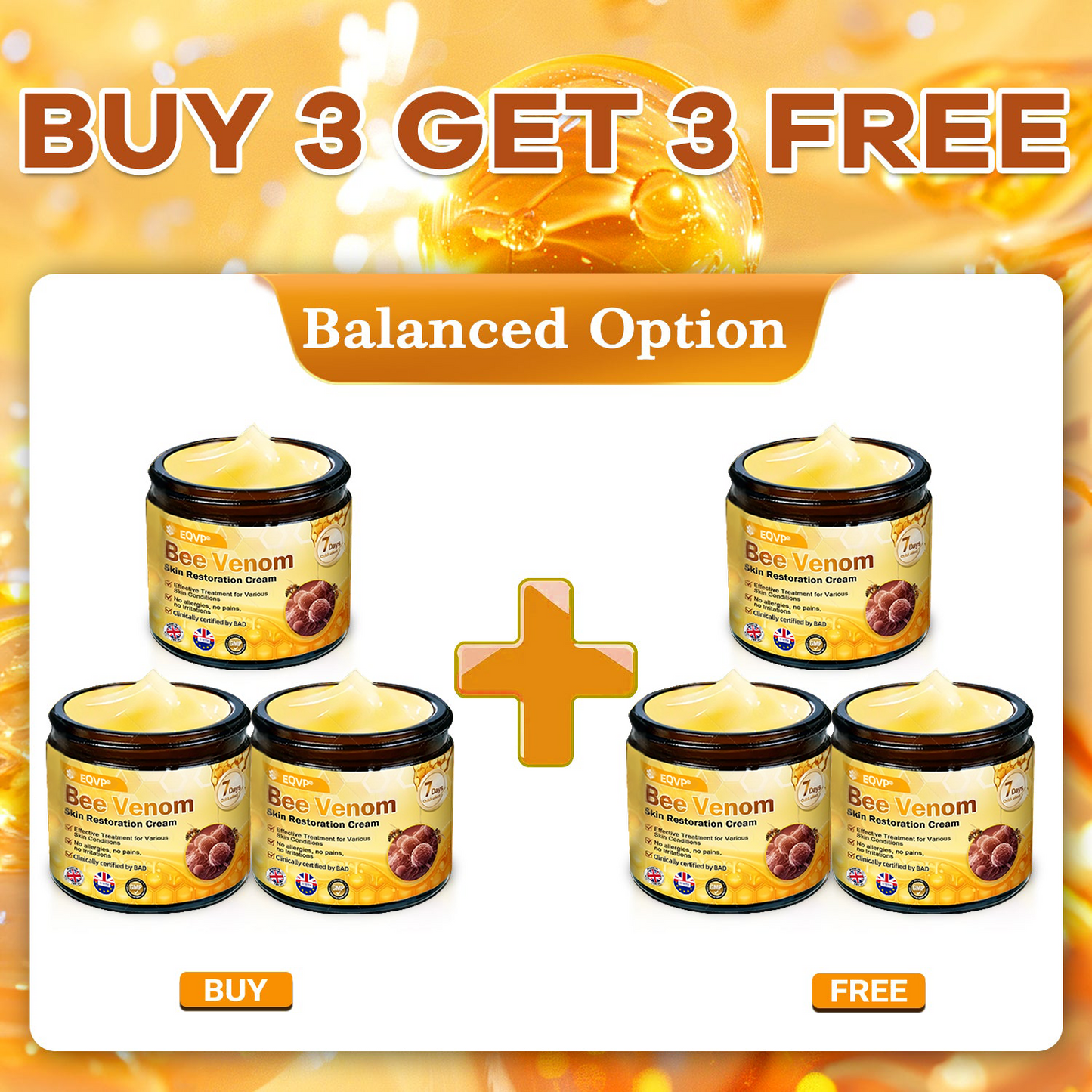 𝑶𝒇𝒇𝒊𝒄𝒊𝒂𝒍 𝑺𝒕𝒐𝒓𝒆✅ EQVP® 𝘽𝙀𝙀 𝙑𝙀𝙉𝙊𝙈 𝑺𝒌𝒊𝒏 𝑹𝒆𝒔𝒕𝒐𝒓𝒂𝒕𝒊𝒐𝒏 𝑪𝒓𝒆𝒂𝒎 –👩🏻‍⚕️ Anti-aging,Hydrating, Skin Repair, Even Tone, Acne and Dark Spot Treatment, Wart and Mole Removal, Psoriasis Relief