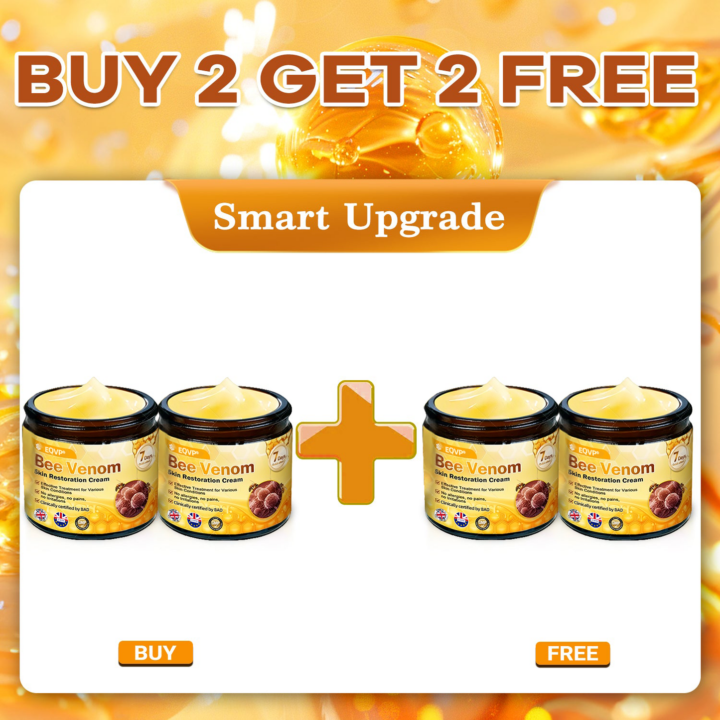 𝑶𝒇𝒇𝒊𝒄𝒊𝒂𝒍 𝑺𝒕𝒐𝒓𝒆✅ EQVP® 𝘽𝙀𝙀 𝙑𝙀𝙉𝙊𝙈 𝑺𝒌𝒊𝒏 𝑹𝒆𝒔𝒕𝒐𝒓𝒂𝒕𝒊𝒐𝒏 𝑪𝒓𝒆𝒂𝒎 –👩🏻‍⚕️ Anti-aging,Hydrating, Skin Repair, Even Tone, Acne and Dark Spot Treatment, Wart and Mole Removal, Psoriasis Relief