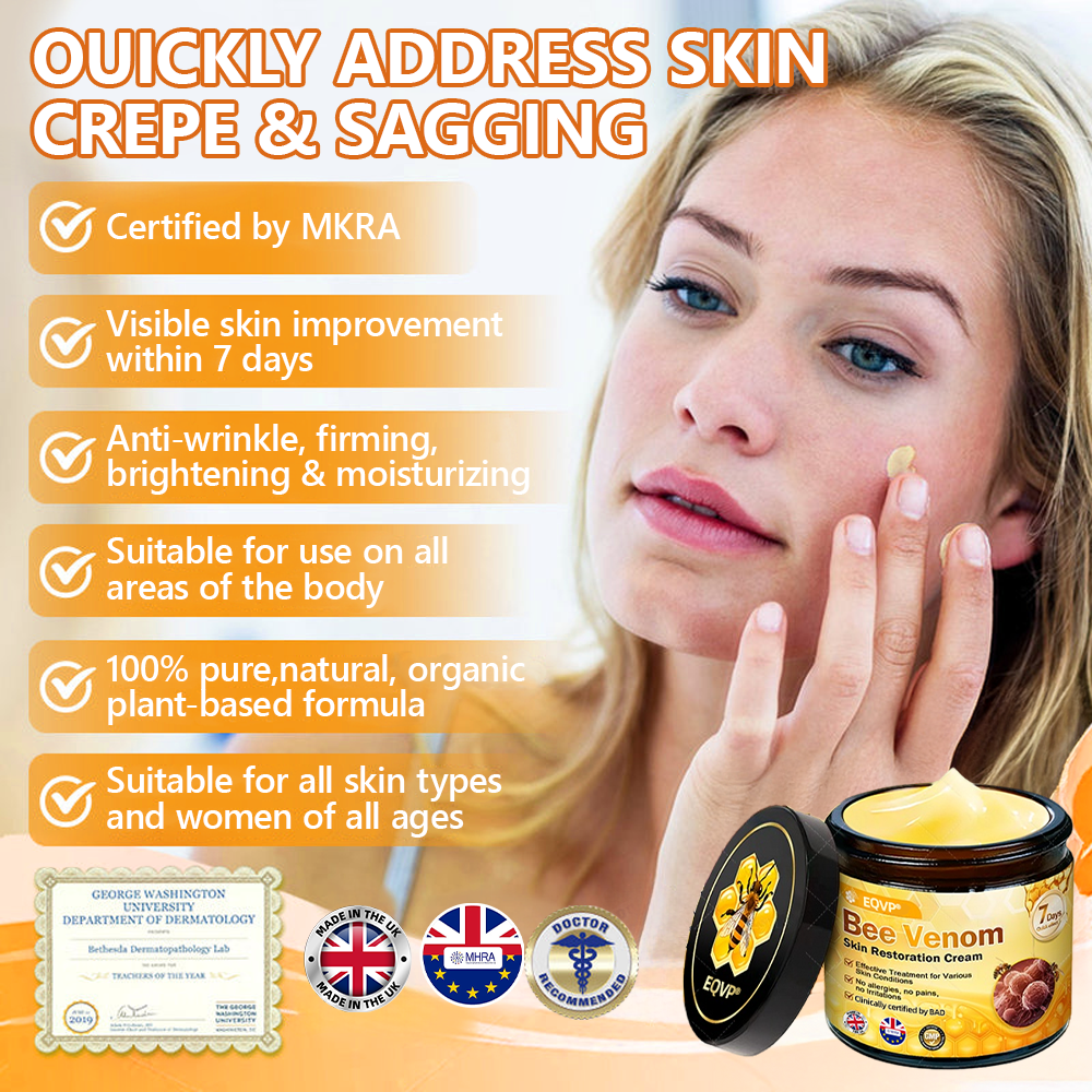 𝑶𝒇𝒇𝒊𝒄𝒊𝒂𝒍 𝑺𝒕𝒐𝒓𝒆✅ EQVP® 𝘽𝙀𝙀 𝙑𝙀𝙉𝙊𝙈 𝑺𝒌𝒊𝒏 𝑹𝒆𝒔𝒕𝒐𝒓𝒂𝒕𝒊𝒐𝒏 𝑪𝒓𝒆𝒂𝒎 –👩🏻‍⚕️ Anti-aging,Hydrating, Skin Repair, Even Tone, Acne and Dark Spot Treatment, Wart and Mole Removal, Psoriasis Relief